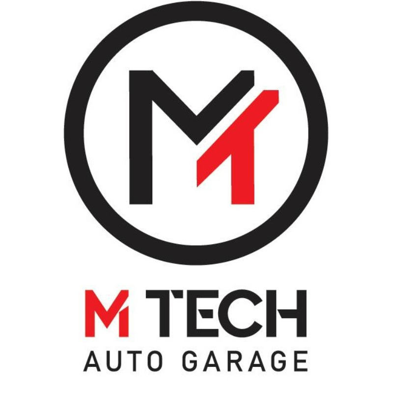 M Tech Auto Garage Logo